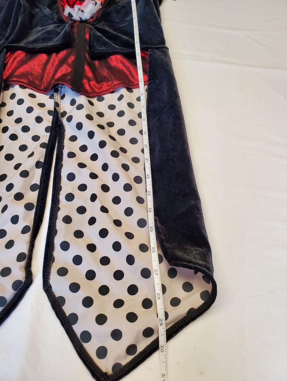 Spirit Halloween Harlequin Jester Costume Girls Sz L 2pc Circus Clown Set - Picture 5 of 9